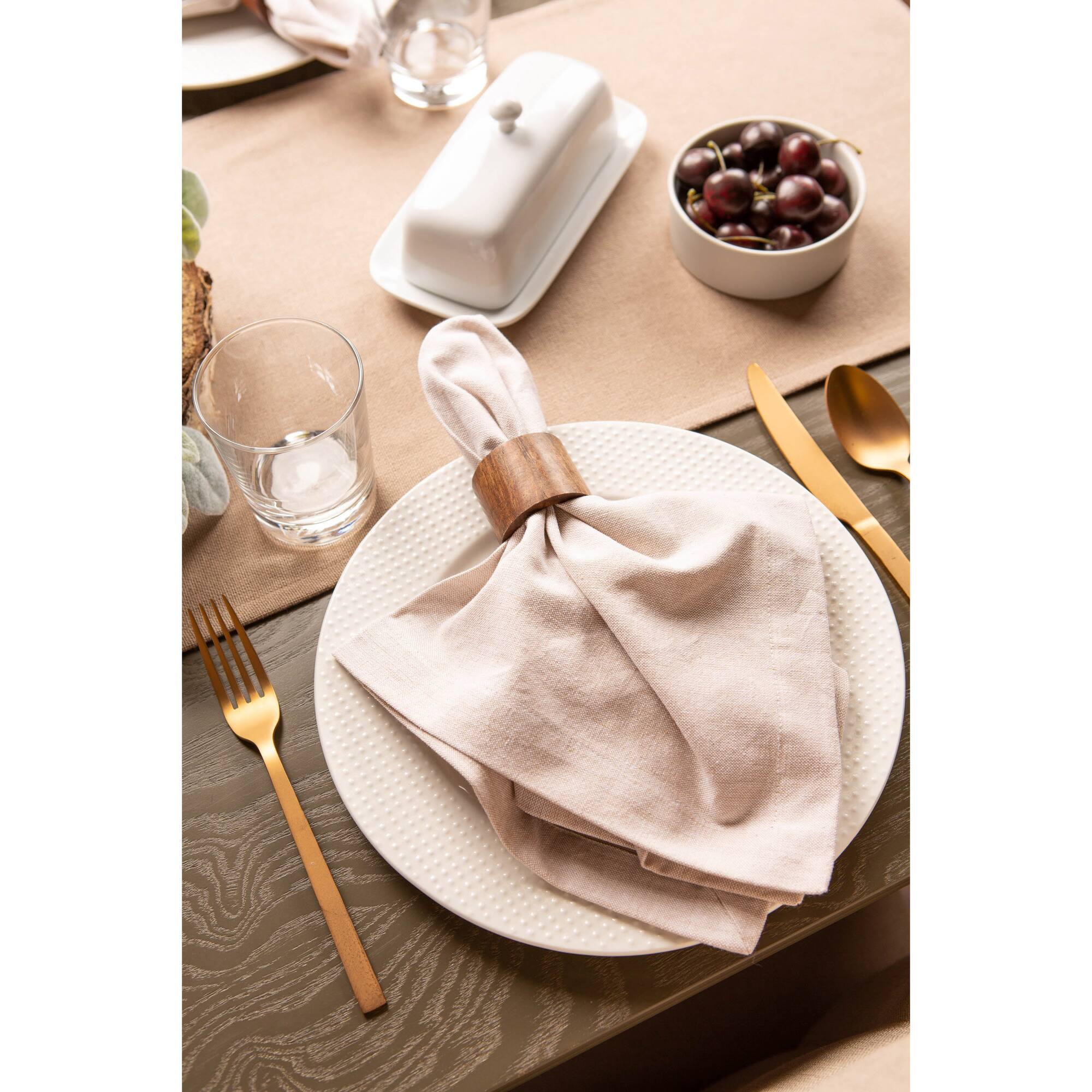 DII® Wood Band Napkin Rings